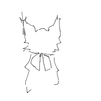 cat with tie drawing by darkelf-1 in Artbitrator