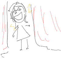 dramatic reveal drawing by darkelf-1 in Artbitrator