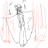 dramatic reveal drawing by darkelf-1 in Artbitrator