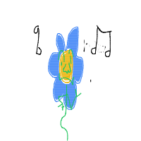 flower dancing drawing by ech0 in Artbitrator