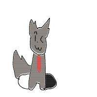 cat with tie drawing by ech0 in Artbitrator