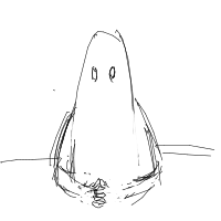 ghost at job interview drawing by muhjoy in Artbitrator