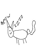sleeping cat drawing by anshiii in Artbitrator