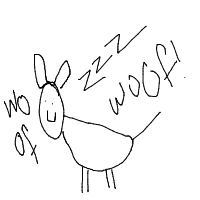 sleepy dog drawing by anshiii in Artbitrator