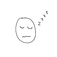 sleeping face drawing by nightowl in Artbitrator