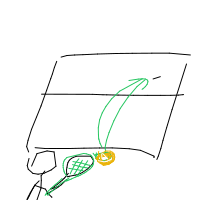 tennis serve drawing by minimin in Artbitrator