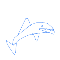 great white shark drawing by minimin in Artbitrator