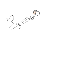 throwing food drawing by flea in Artbitrator