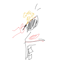 popcorn popping drawing by flea in Artbitrator