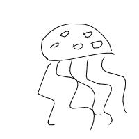 jellyfish drawing by minimin in Artbitrator
