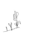 plant growing timelapse drawing by flea in Artbitrator