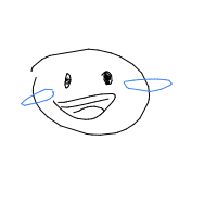 laughing drawing by minimin in Artbitrator