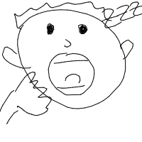 yawning drawing by minimin in Artbitrator