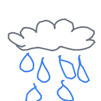rain cloud drawing by minimin in Artbitrator