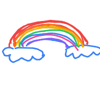rainbow drawing by minimin in Artbitrator