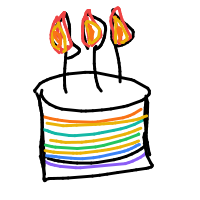 birthday cake drawing by minimin in Artbitrator