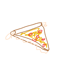 pizza slice drawing by minimin in Artbitrator