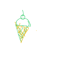 ice cream cone drawing by raoo in Artbitrator