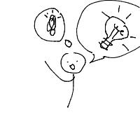 light bulb moment drawing by raoo in Artbitrator