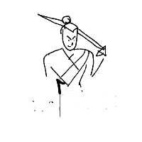samurai last stand drawing by raoo in Artbitrator