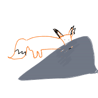 sneaky fox drawing by minimin in Artbitrator