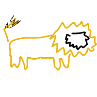 proud lion drawing by minimin in Artbitrator