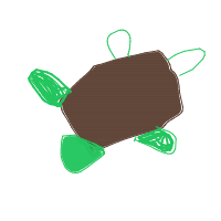shy turtle drawing by minimin in Artbitrator