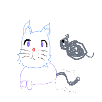 cat chasing mouse drawing by hhhtyf in Artbitrator