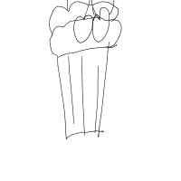cupcake with cherry drawing by inkypetals in Artbitrator
