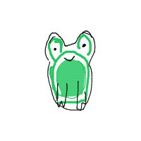 happy frog drawing by desenyx in Artbitrator