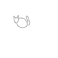 sleeping cat drawing by nullshade in Artbitrator
