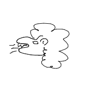 lion roaring drawing by vkalghat in Artbitrator