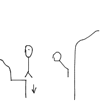 person falling over drawing by gebs in Artbitrator