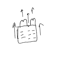 bread in toaster ejecting drawing by skinnyegg in Artbitrator