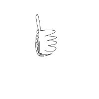 thumbs up drawing by nullshade in Artbitrator