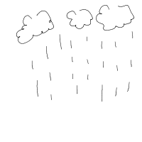 rain cloud drawing by nullshade in Artbitrator