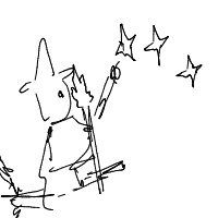 wizard casting a spell drawing by nullshade in Artbitrator