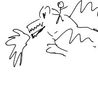 dragon rider drawing by nullshade in Artbitrator