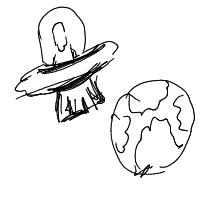 alien invasion drawing by nullshade in Artbitrator