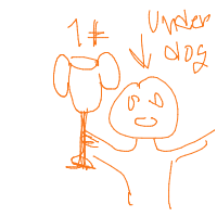 underdog victory drawing by darew in Artbitrator