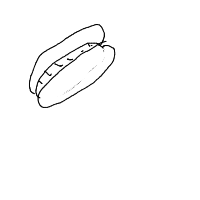 hot dog drawing by darew in Artbitrator