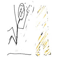 person falling over drawing by lucy in Artbitrator