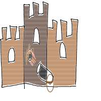 castle siege drawing by lucy in Artbitrator