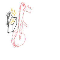 dragon guarding treasure drawing by pikapike in Artbitrator