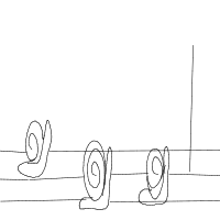 snail racing drawing by lucy in Artbitrator