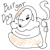 dog in costume drawing by 0-0hi in Artbitrator