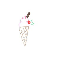 ice cream cone drawing by hhhtyf in Artbitrator