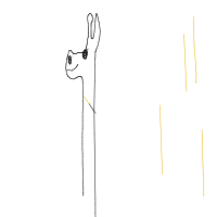 giraffe with scarf drawing by lucy in Artbitrator