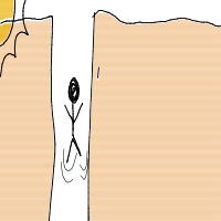 person falling over drawing by lucy in Artbitrator