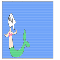 mermaid at aquarium drawing by lucy in Artbitrator